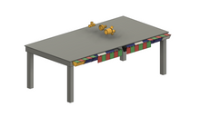 Load image into Gallery viewer, 3D-printable table dust collection system