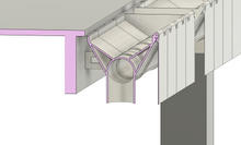Load image into Gallery viewer, 3D-printable table dust collection system