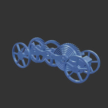 Load 3D model into Gallery viewer, Fully 3D-printable wind-up car gift card model