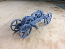 Load image into Gallery viewer, Fully 3D-printable wind-up car gift card model