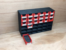 Load image into Gallery viewer, 3D-printable small parts organizer - 6x6 cabinet + drawers