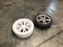 Load image into Gallery viewer, EPS Tesla Roadster wheel next to a real wheel 2.