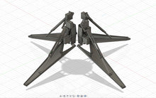 Load image into Gallery viewer, 3D-model of the retractable landing gear of the SpaceX rocket 2.
