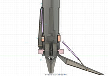 Load image into Gallery viewer, SpaceX inspired edf rocket model