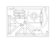 Load image into Gallery viewer, 3D-printable Davinci catapult gift card model