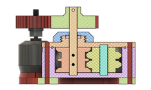 Load image into Gallery viewer, 3D-printable double helical gear pump - water pump - hydraulic pump