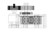 Load image into Gallery viewer, 3D-printable double helical gear pump - water pump - hydraulic pump