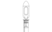 Load image into Gallery viewer, SpaceX inspired edf rocket model