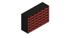 Load image into Gallery viewer, 3D-printable small parts organizer - 6x6 cabinet + drawers