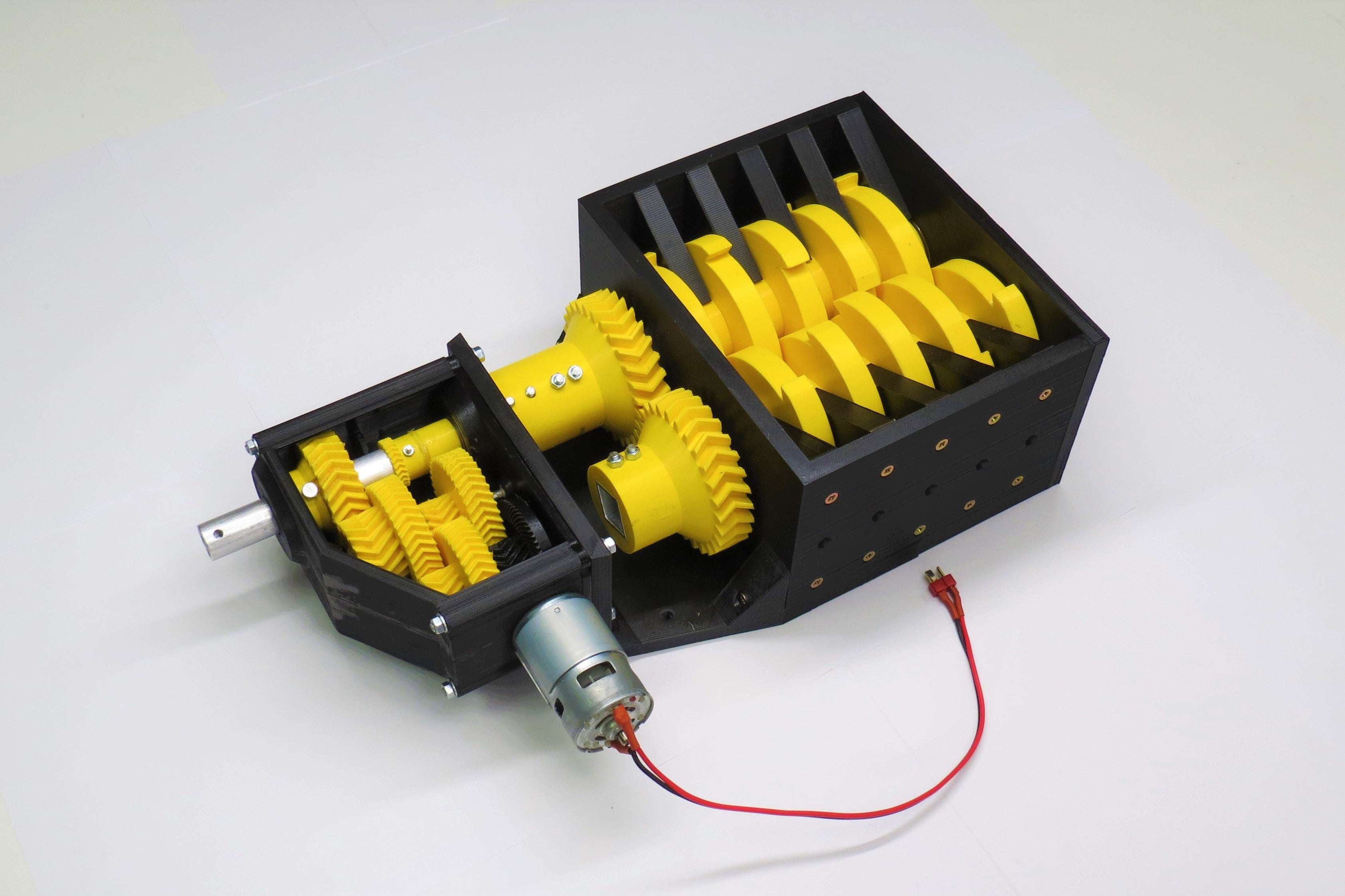 3D-printable shredder – bbprojects
