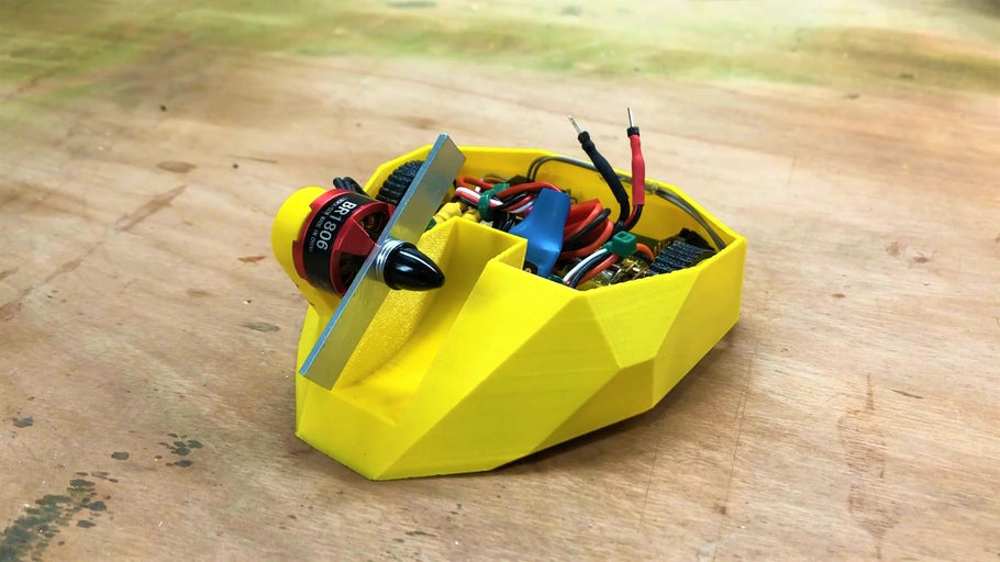 3D printable antweight battlebot: Bulldog
