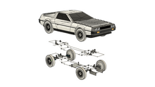 Load image into Gallery viewer, Full-scale flying Delorean Fusion 360 files
