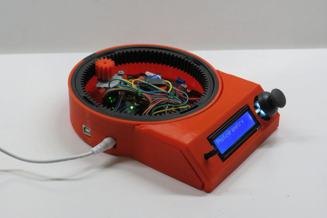 Arduino controlled photogrammetry 3D-scanner model