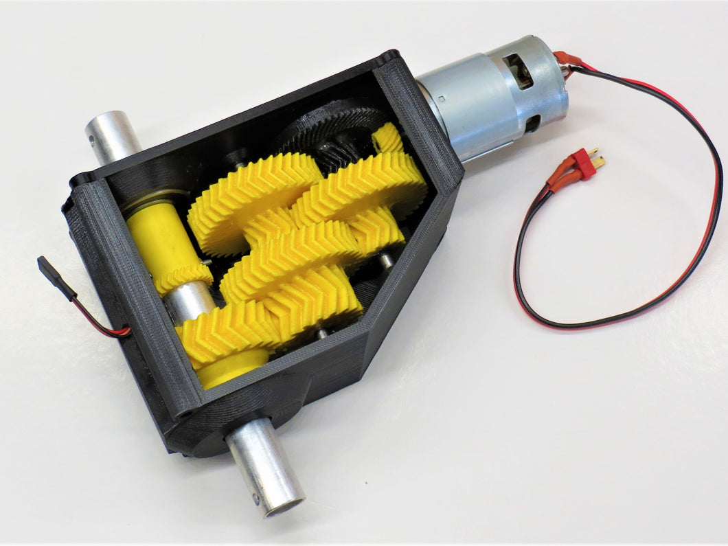 3D-printable high torque servo/gearbox version 2 model