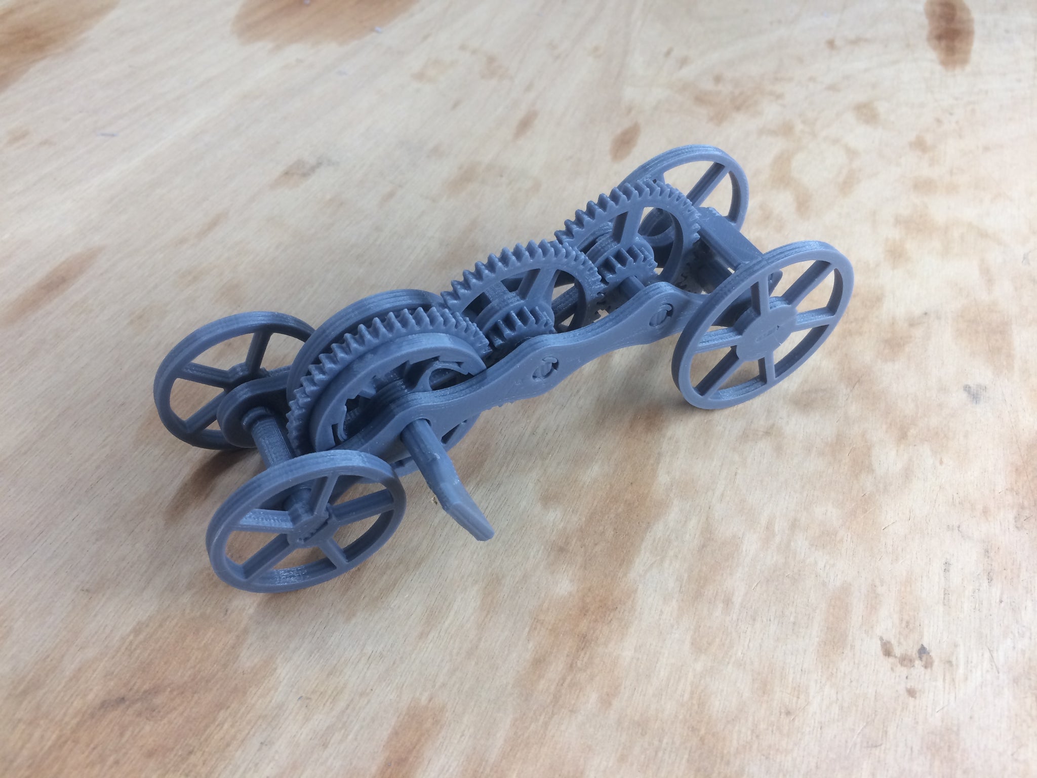 Fully 3D Printable Wind Up Car Gift Card Model Bbprojects