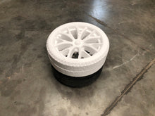 Load image into Gallery viewer, EPS Tesla Roadster wheel on top of a real wheel 1.
