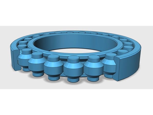 Fully 3D-printable bearing (parametric model)